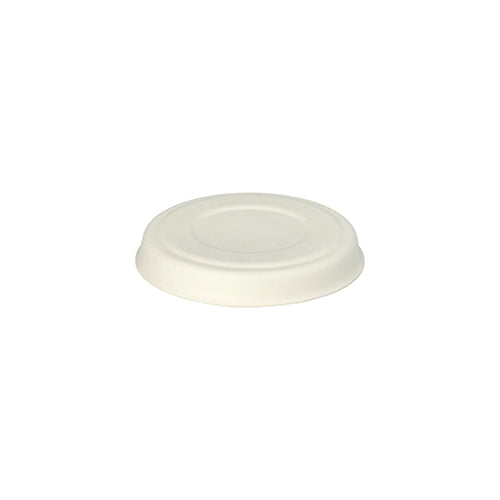 Papstar 500 Deckel für Dressingschalen, Material: Zuckerrohr, Durchmesser: 7,5cm, Farbe: weiß