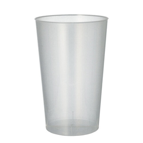 Papstar 12x 30 Mehrweg-Trinkbecher PP 0,5 l Ø 9,1 cm · 14 cm transluzent unzerbrechlich