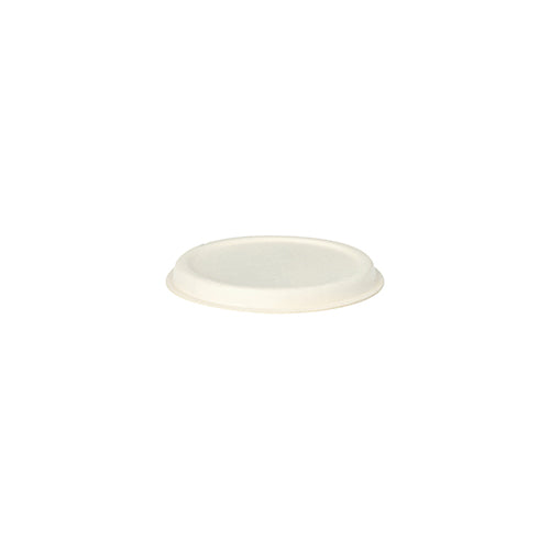 Papstar 500 Deckel für Dressingschalen, Material: Zuckerrohr, Durchmesser: 6cm, Farbe: weiß