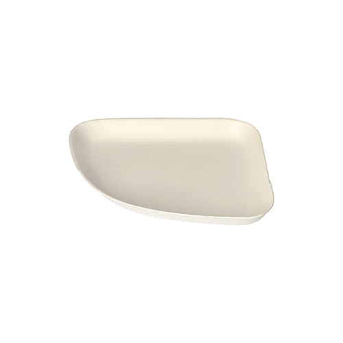 Papstar 8x 24 Teller 1/4, Zuckerrohr "pure" 1,3 cm x 13 cm x 13 cm weiss "Belle Vie, Ligne Carrée"