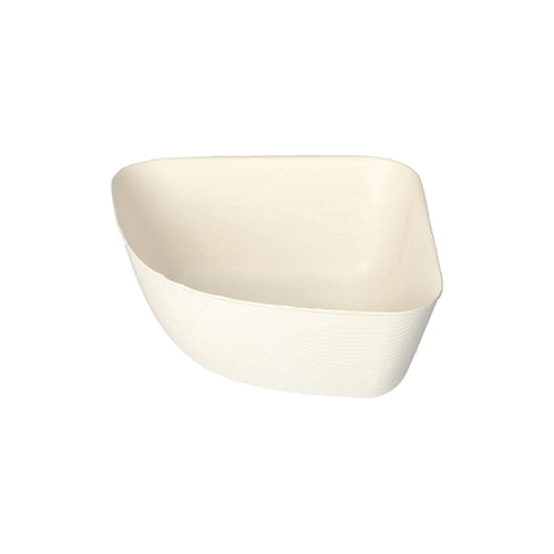 Papstar 10x 4 Schalen, Zuckerrohr "pure" 5,5 cm x 12,8 cm x 12,8 cm weiss "Belle Vie, Ligne Carrée"