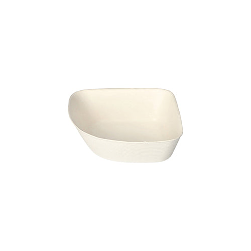 Papstar 10x 4 Schalen, Zuckerrohr "pure" 3,5 cm x 10 cm x 10 cm weiss "Belle Vie, Ligne Carrée"