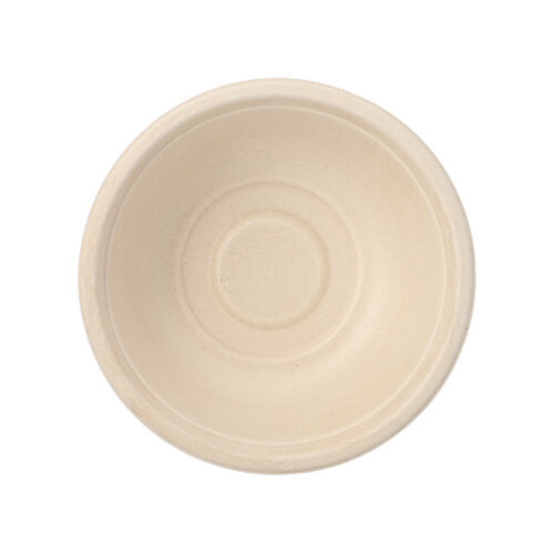 Papstar 12x 12 Schalen, Zuckerrohr "pure" 500 ml Ø 15,5 cm · 5,4 cm natur