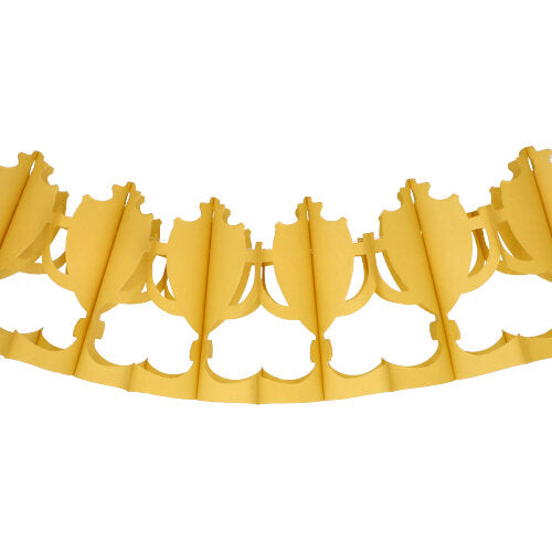 Papstar 10x Motiv-Girlande 3 m gold "Pokal" schwer entflammbar