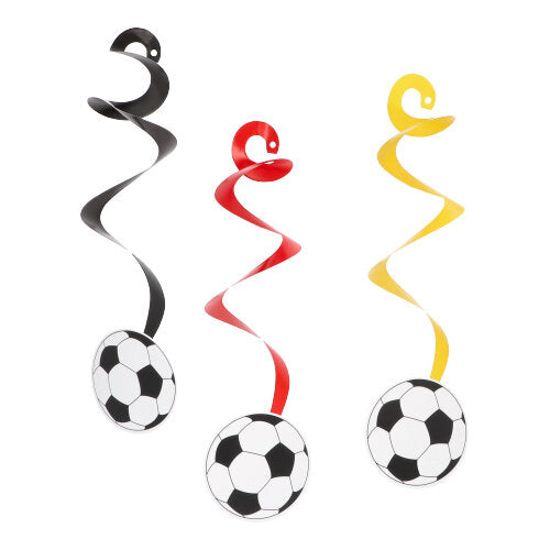 Papstar 50x 3 Rotor-Spiralen Papier Ø 14 cm · 55 cm "Fußball"