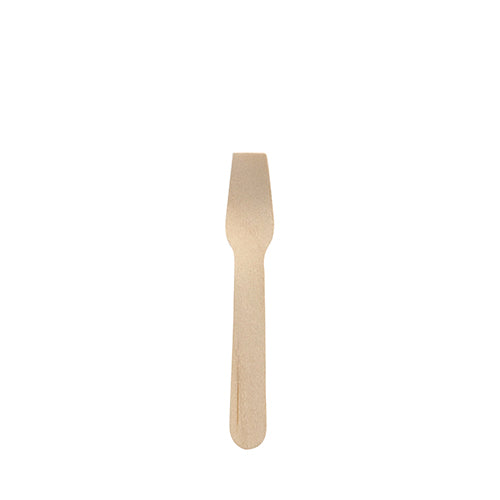 Papstar 4x 250 Eislöffel Holz "pure" 9,4 cm