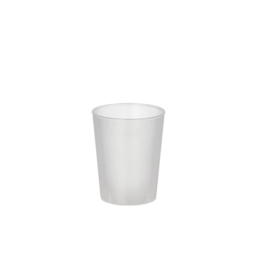Papstar 25x 20 Mehrweg-Gläser für Schnaps PP 4 cl Ø 4,3 cm · 5,2 cm satiniert, unzerbrechlich
