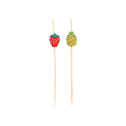 Papstar 600 Fingerfood - Picker "Fruit", Material: Bambus, Länge: 12cm