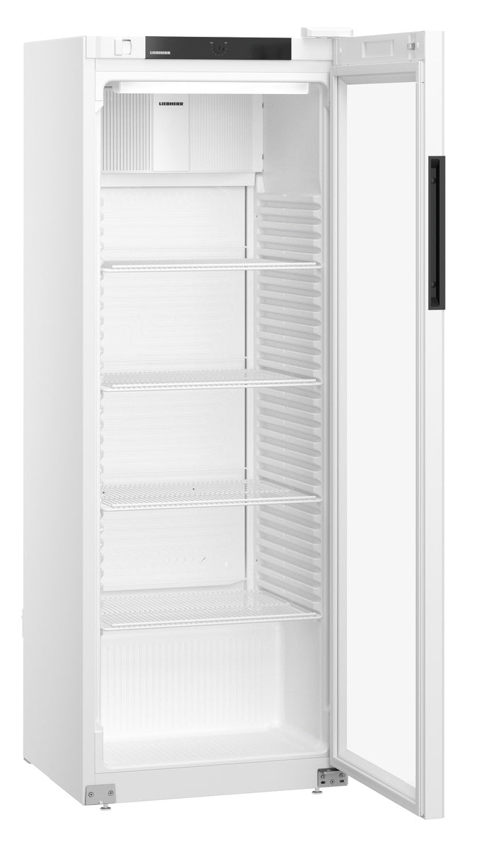 Liebherr Kühlschrank "Performance" (mit Umluftkühlung), Stahl und Glas, Weiß, 0,538kW, 230V, 347L, 597x654x1684mm (MRFvc 3511)