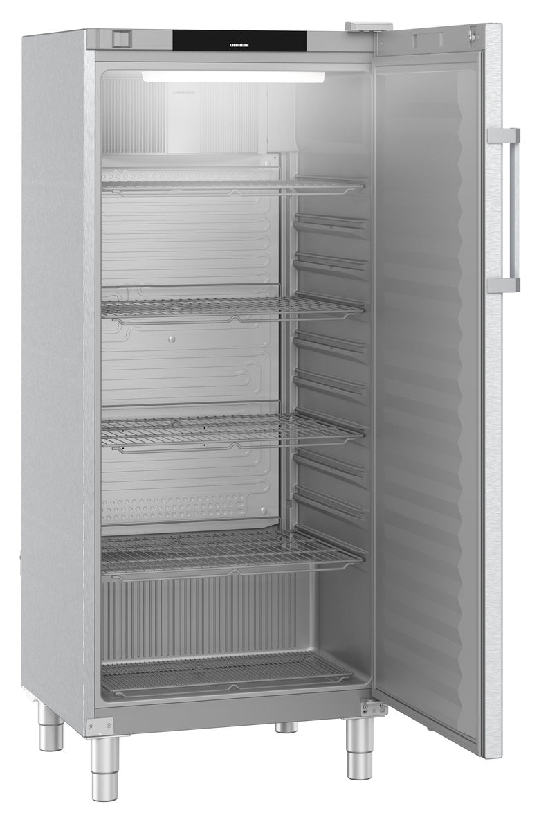 Liebherr Kühlschrank "Perfection" (mit Umluftkühlung), Edelstahl und Kunststoff, Silber, 0,620kW, 230V, 571L, 747x769x1818mm (FRFCvg 5501)