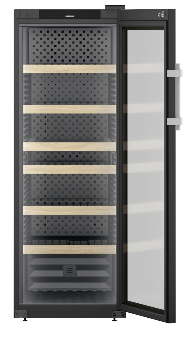 Liebherr Weinschrank "Perfection", Stahl, Schwarz, 0,304kW, 230V, 398L, 597x763x1684mm (WFbli 5041)
