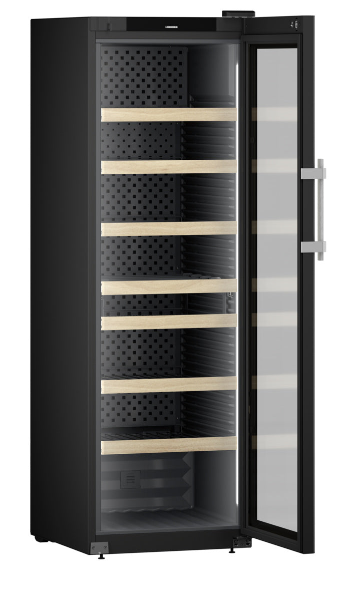Liebherr Weinschrank "Perfection", Stahl, Schwarz, 0,320kW, 230V, 459L, 597x763x1884mm (WFbli 5241)