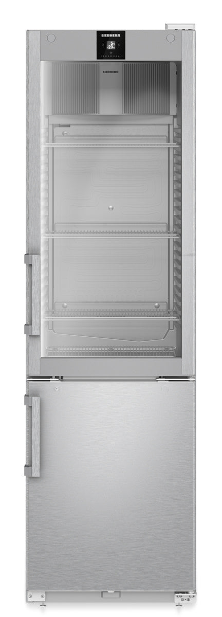 Liebherr Kühl-Gefrierkombination "Perfection", Edelstahl, Silber, 0,819kW, 230V, 389L, 597x654x2044mm (FCFCvg 4032)