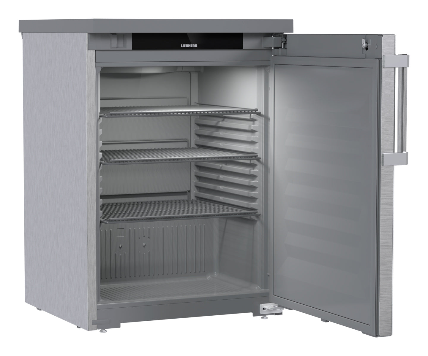Liebherr Getränke-Tischkühlschrank "Perfection", Edelstahl und Kunststoff, Grau, 0,219kW, 230V, 124L, 600x648x852mm (FRTCvg 1501)