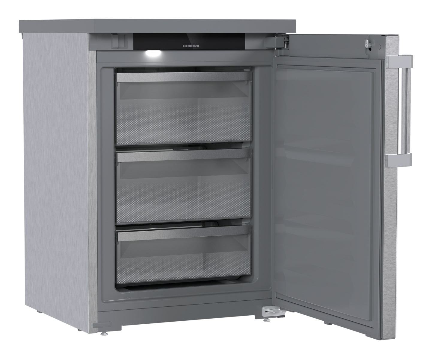 Liebherr Gefriergerät "Perfection" (Unterbaufähig mit NoFrost), Edelstahl, Silber, 0,351kW, 230V, 103L, 600x648x852mm (FFTCvg 1501)