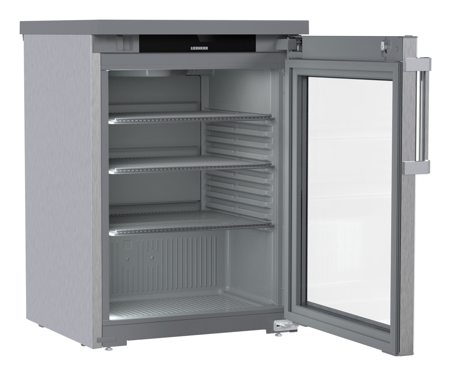 Liebherr Getränke-Tischkühlschrank "Perfection", Edelstahl, Kunststoff und Glas, Grau, 0,292kW, 230V, 127L, 600x648x852mm (FRTCvg 1511)