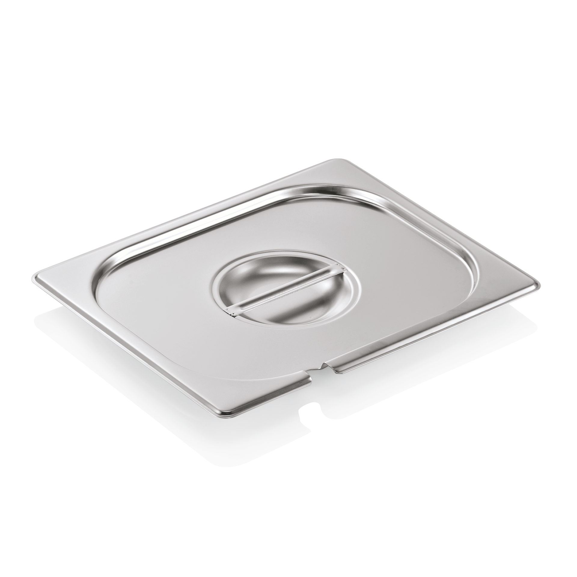 WAS Germany GN Deckel mit Löffelaussparung 1/2, Serie GN 90, Materialstärke 0,7 mm (9012002)
