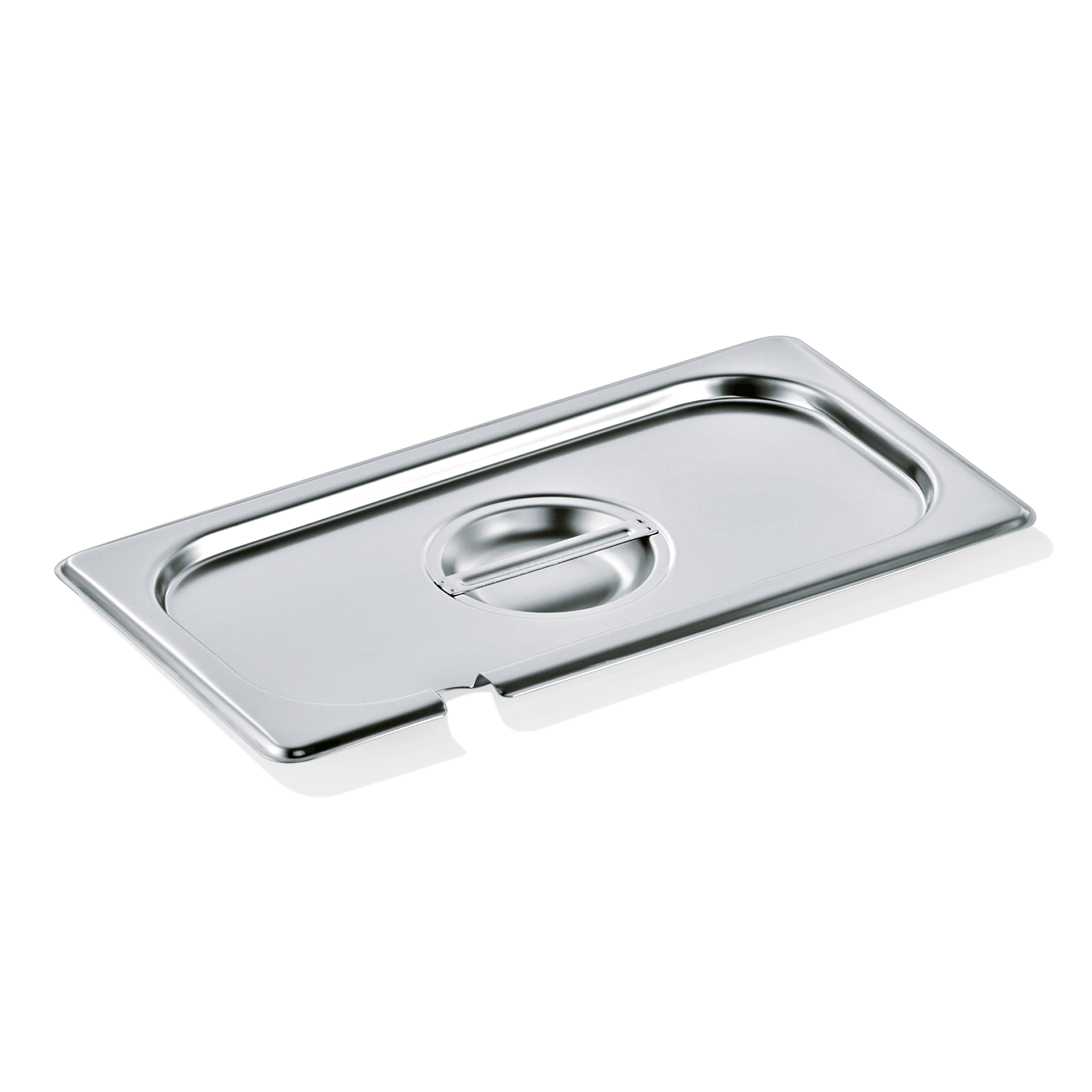 WAS Germany GN Deckel mit Löffelaussparung 1/3, Serie GN 90, Materialstärke 0,7 mm (9013002)