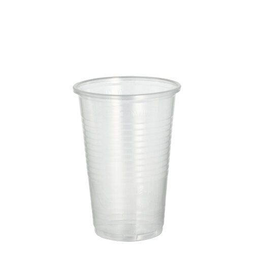 Papstar 3.000x Trinkbecher (mit Eichstrich), Polypropylen, Transparent, Inhalt: 200ml, Durchmesser: 7cm, Höhe: 9,9cm