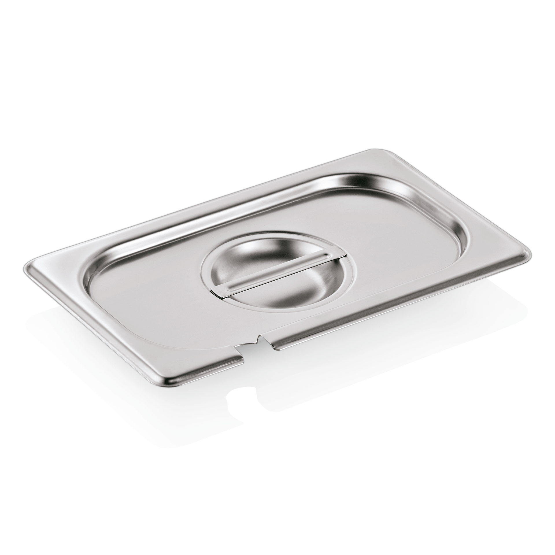 WAS Germany GN Deckel mit Löffelaussparung 1/4, Serie GN 90, Materialstärke 0,7 mm (9014002)