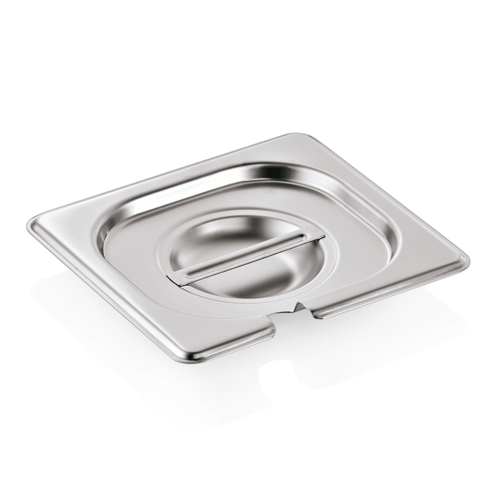 WAS Germany GN Deckel mit Löffelaussparung 1/6, Serie GN 90, Materialstärke 0,7 mm (9016002)