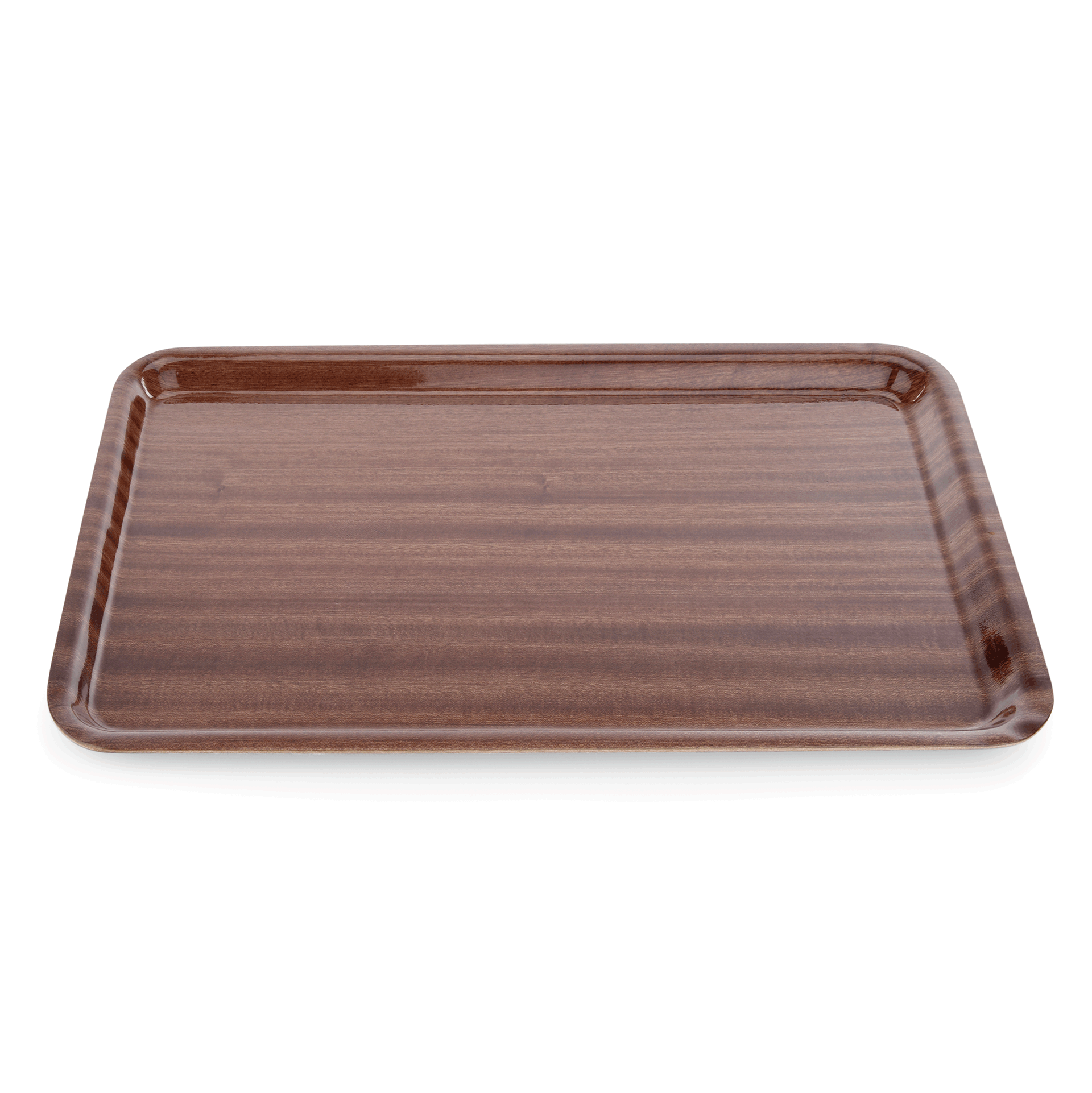 WAS Germany 1x Tablett TRAY 90, 45 x 34 cm, non slip, MDF Holzoptik  (9020450)