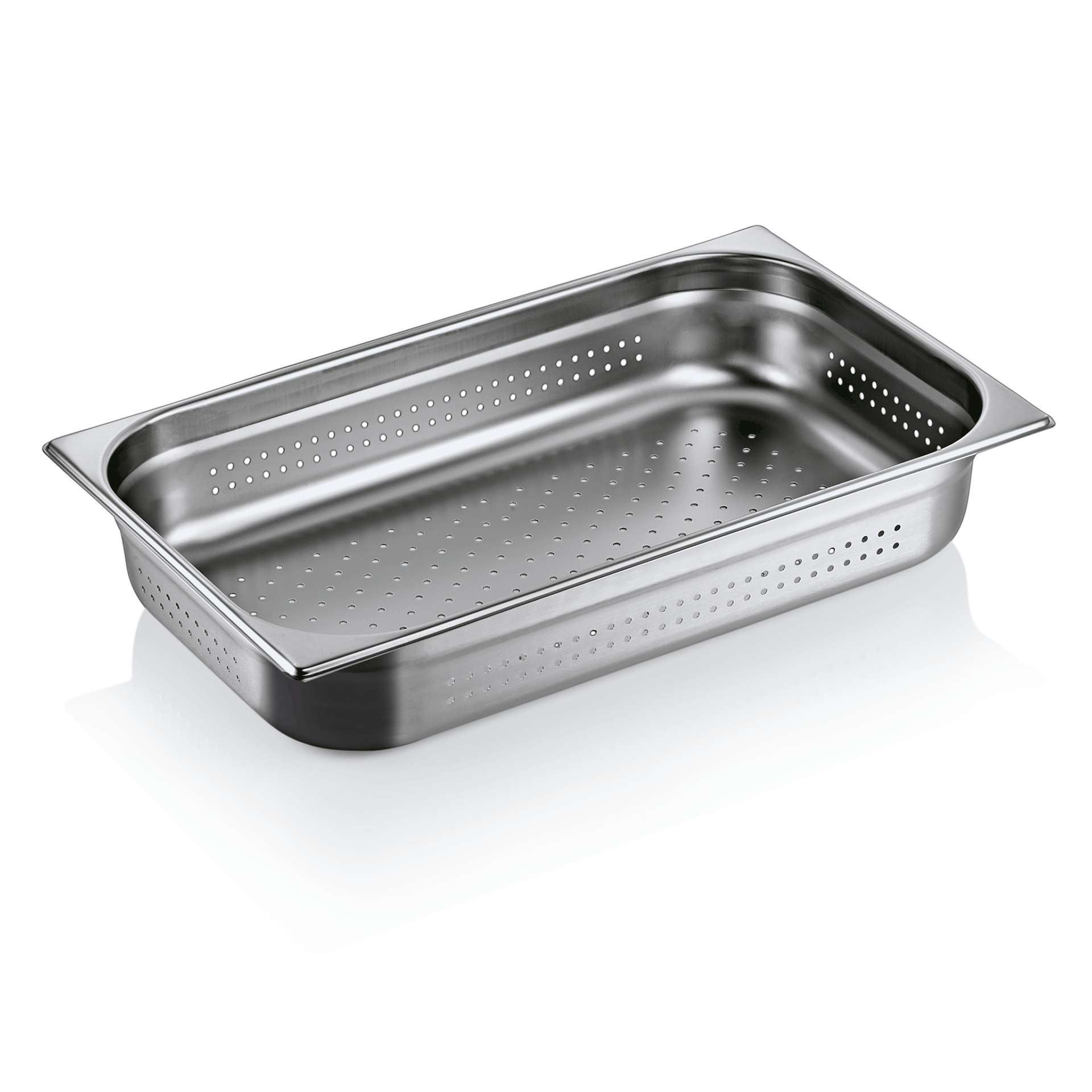 WAS Germany GN Behälter 1/1 perforiert, Serie: GN SELECT, Chromnickelstahl, Höhe: 100mm, 13 Liter (9111100)