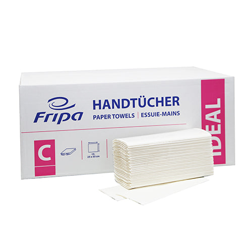 Papstar 20x 120 Blatt Handtuchpapier C-Falz 50 cm x 25 cm hochweiss 1-lagig
