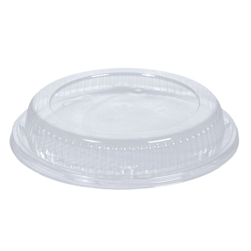 Papstar 6x 100 Dom-Deckel, PET rund Ø 22,5 cm · 4 cm klar