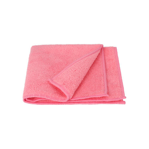Papstar 24x 5 Microfasertücher 32 cm x 32 cm rosa "Profi"