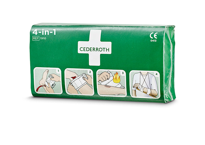Papstar 20x "Cederroth" 4 in 1 Blutstiller Wundverband Set, 3-teilig