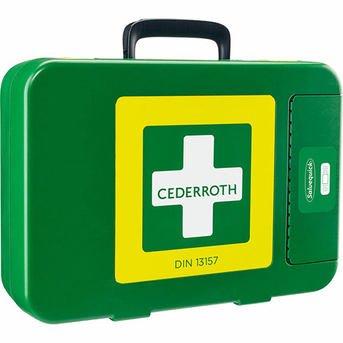Papstar 2x "Cederroth" First Aid Kit DIN 13157 30 cm x 42 cm x 18,8 cm grün