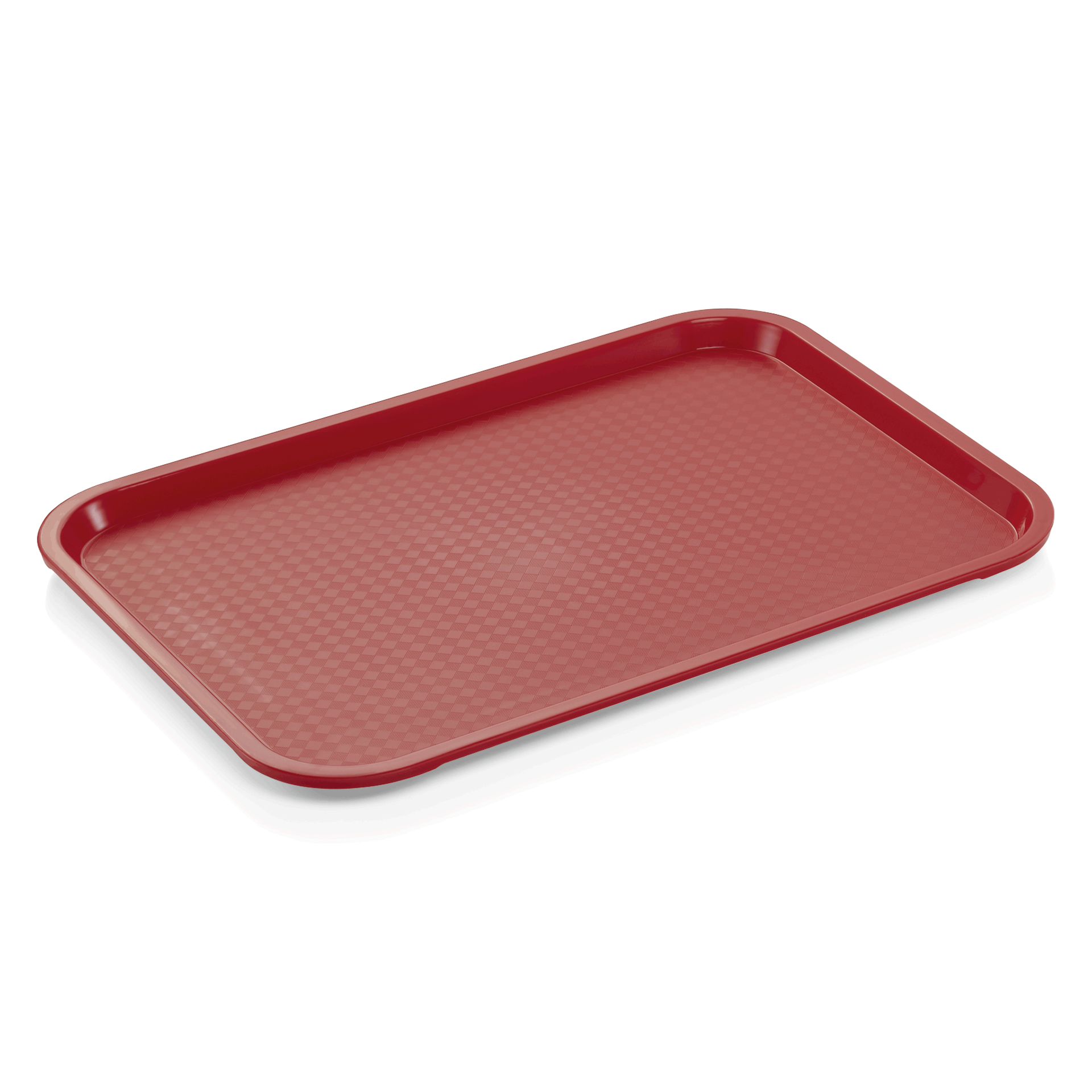 WAS Germany 1x Fast Food Tablett, 45,5 x 35,5 x 2 cm, rot, Polypropylen  (9222455)
