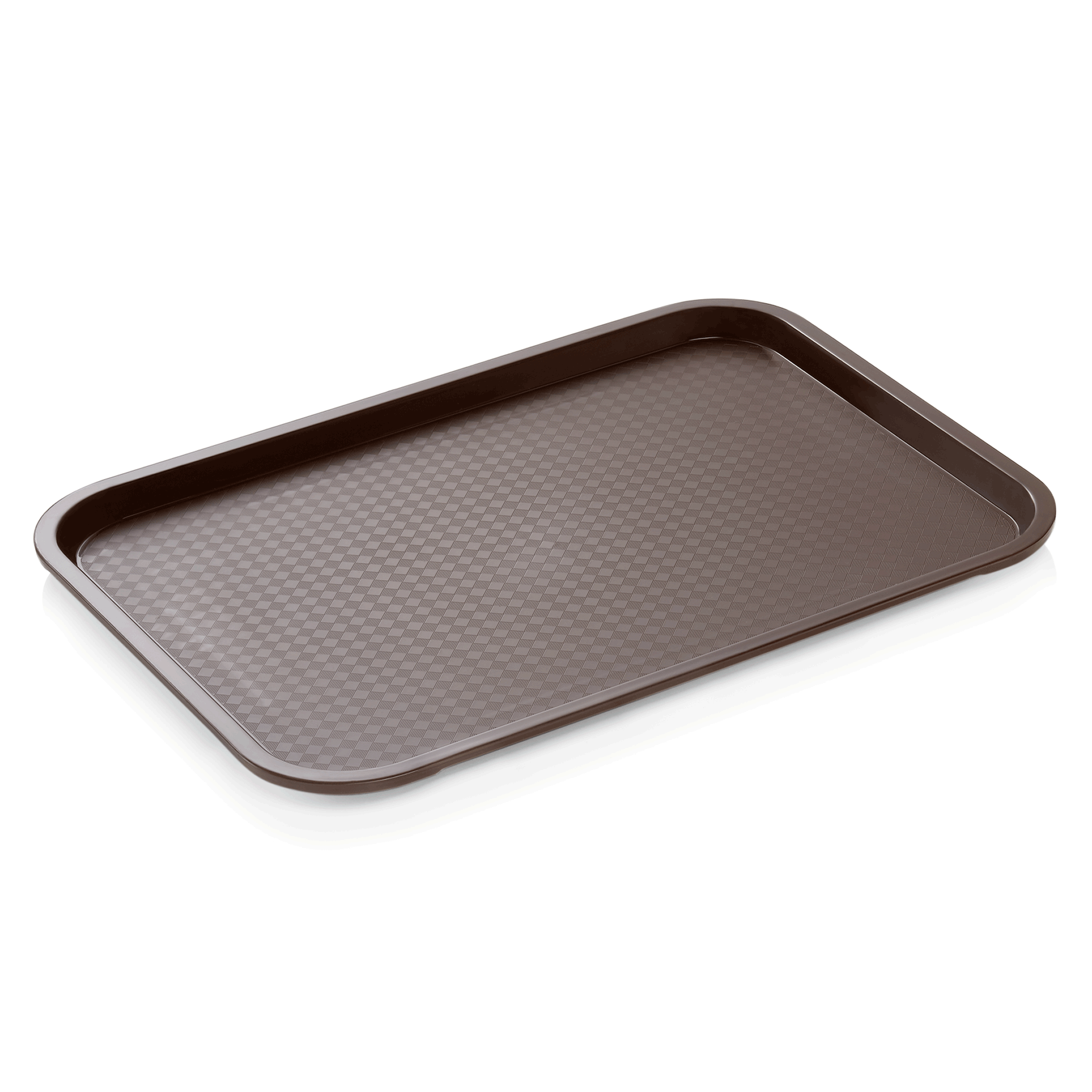 WAS Germany 1x Fast Food Tablett, 45,5 x 35,5 x 2 cm, braun, Polypropylen  (9225455)