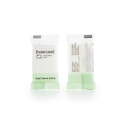 Papstar 4x 150 Seifen "Hotel Care" eckig 8 mm x 52 mm x 33 mm weiss "pflanzlich" im Flow Pack