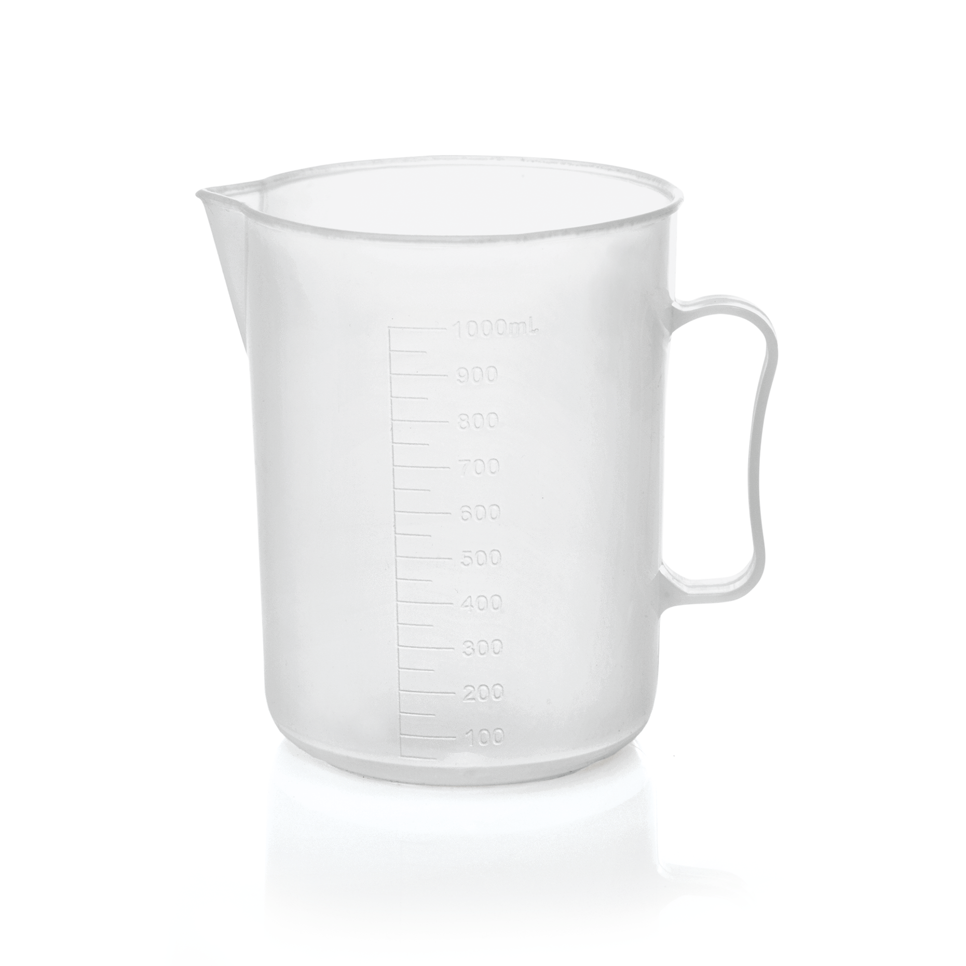 WAS Germany Messbecher (Mit 50ml Skalierung), Polypropylen, Inhalt: 1L, Durchmesser: 11cm  (9306101)