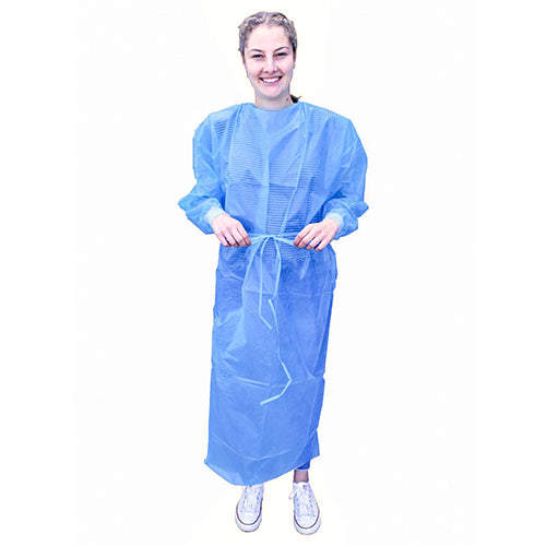 Papstar 10x 10 "Medi-Inn®" Schutzkittel 139 cm x 139 cm blau