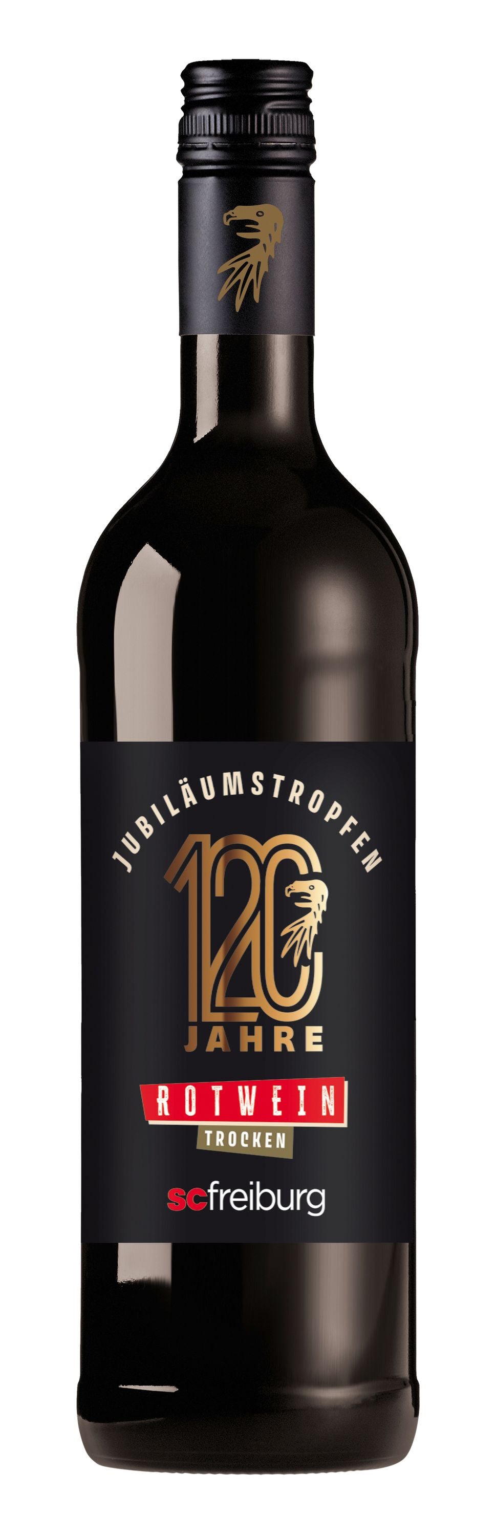 6x SC Freiburg "Jubiläumstropfen" Cuvée, Rotwein, Trocken, Jahrgang: 2023, Inhalt: 750ml