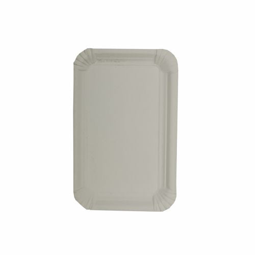 Papstar 4x 250 Teller, Pappe [rc] eckig 11 cm x 17,5 cm weiss