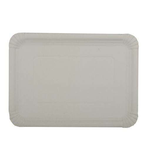 Papstar 2x 125 Teller, Pappe [rc] eckig 21 cm x 29 cm weiss