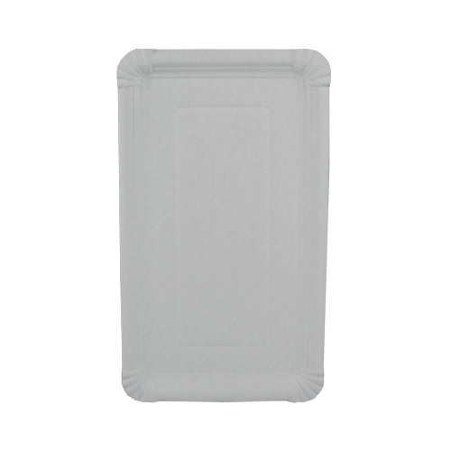 Papstar 2x 125 Teller, Pappe [rc] eckig 19 cm x 33 cm weiss