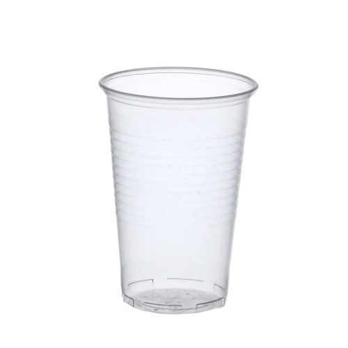 Papstar 32x 50 Trinkbecher, PP 0,5 l Ø 9,5 cm · 13,7 cm transparent mit Schaumrand