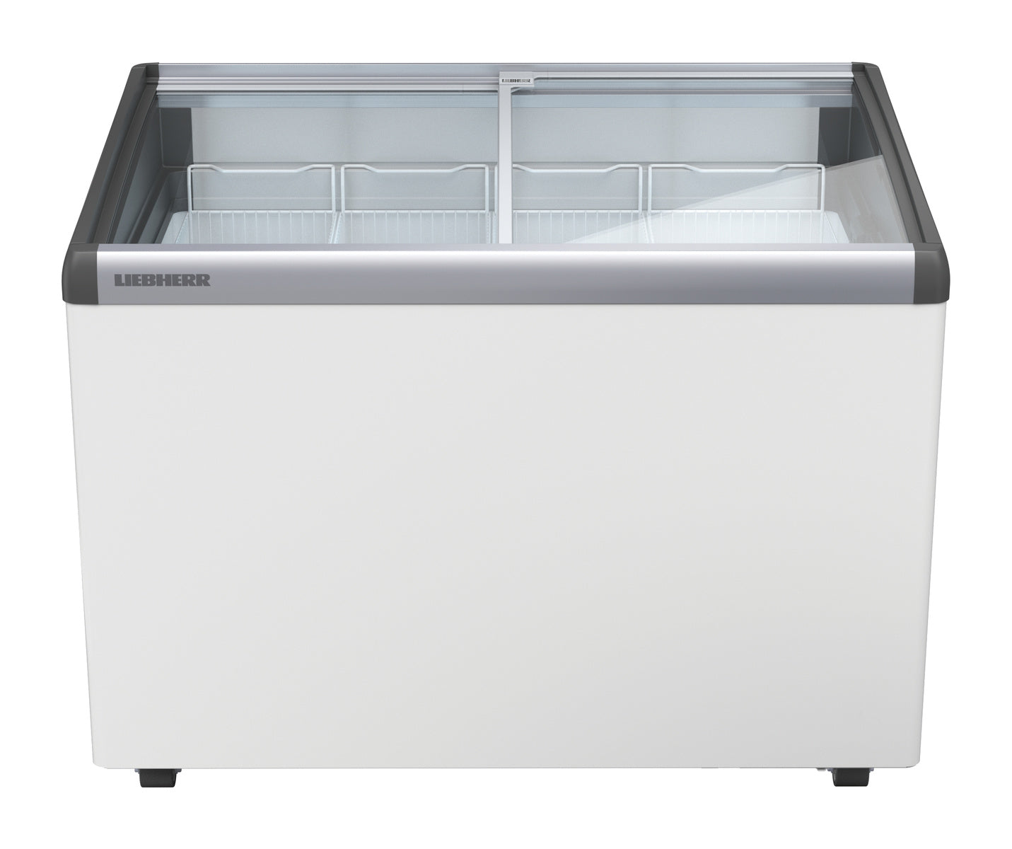 Gefriertruhe (mit Glasschiebedeckel), Stahl und Glas, Weiß, 0,623kW, 230V, 282L, 1045x660x825mm (EFI 2853)