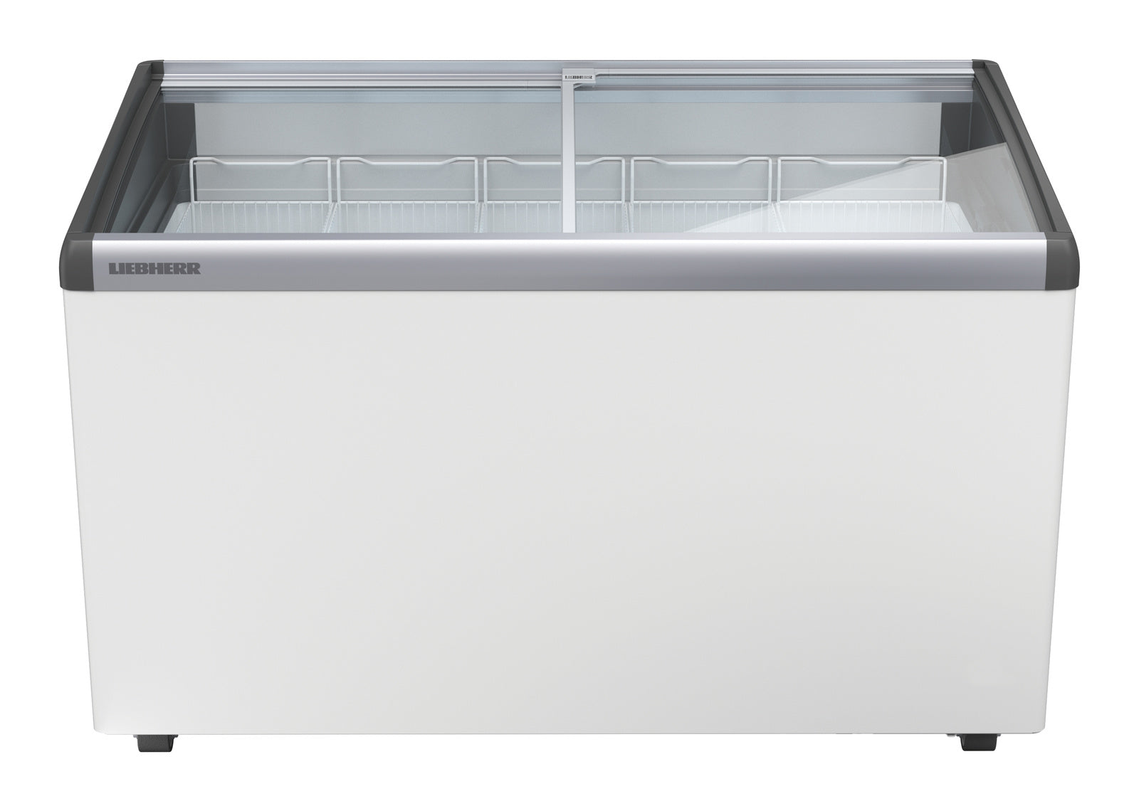 Gefriertruhe (mit Glasschiebedeckel), Stahl und Glas, Weiß, 0,751kW, 230V, 355L, 1255x660x825mm (EFI 3553)