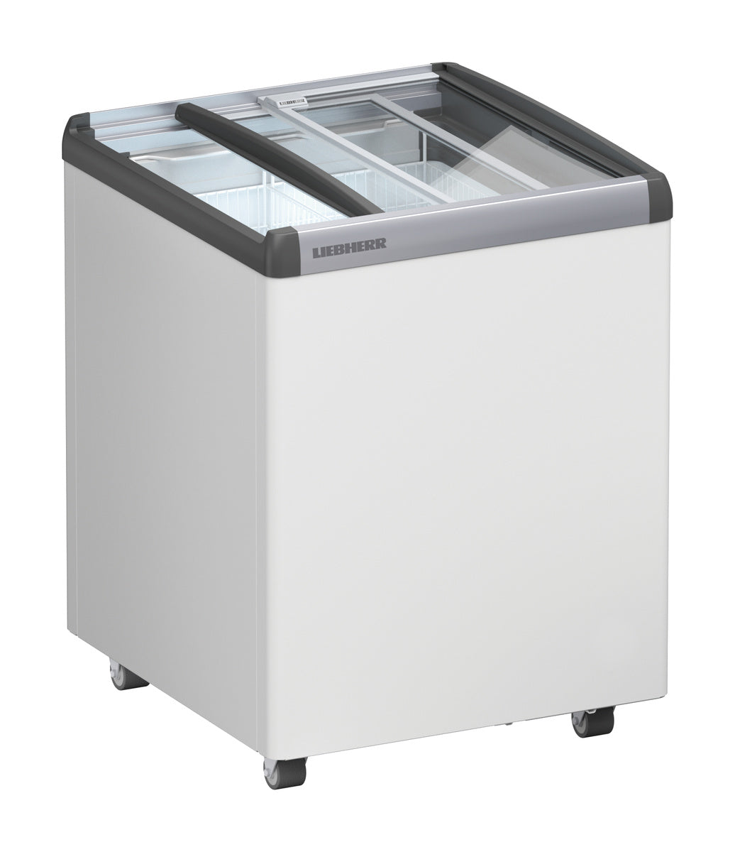 Gefriertruhe (mit Glasschiebedeckel), Stahl und Glas, Weiß, 0,384kW, 230V, 144L, 625x660x825mm (EFE 1552)