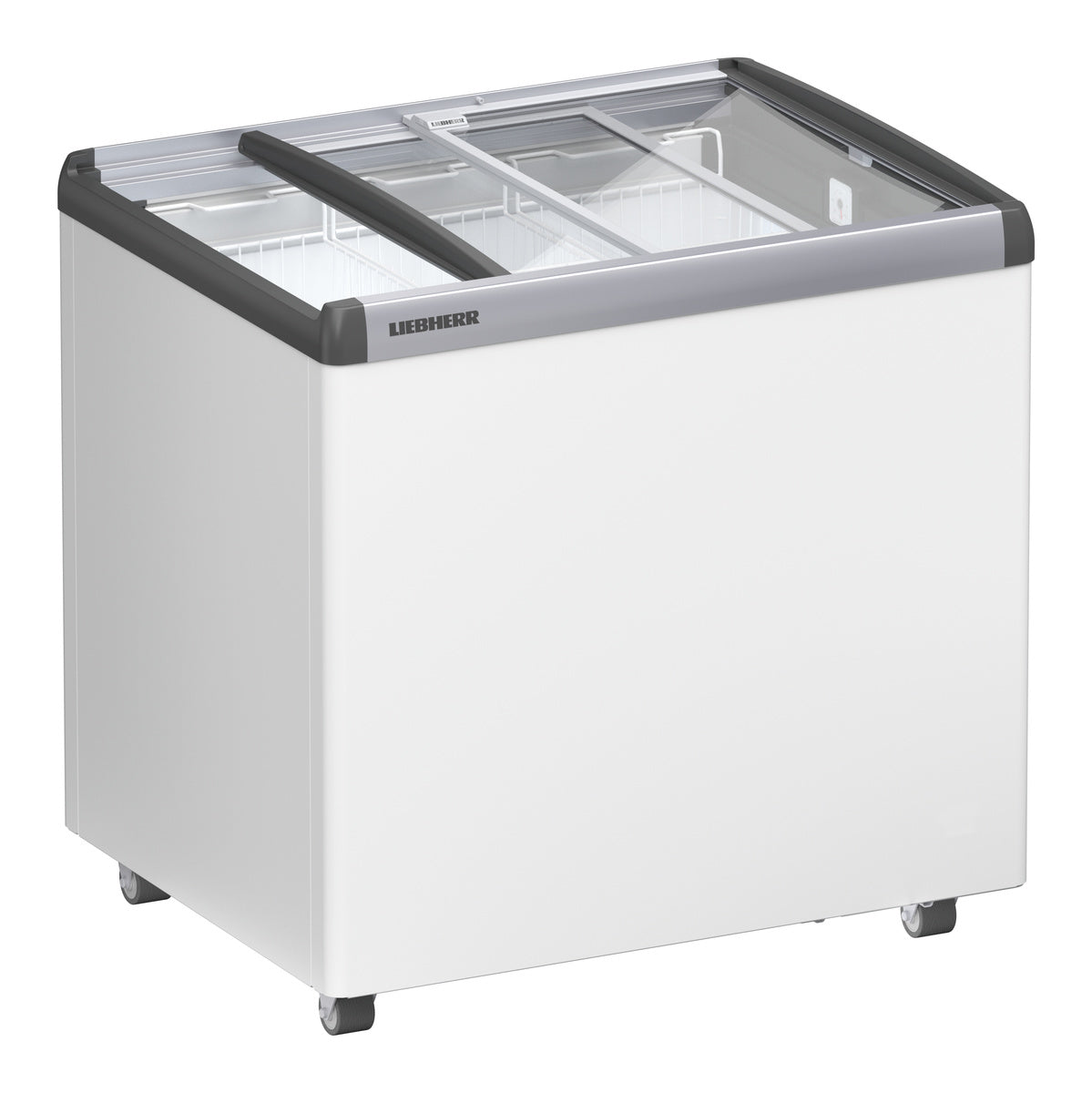 Gefriertruhe (mit Glasschiebedeckel), Stahl und Glas, Weiß, 0,443kW, 230V, 219L, 835x660x825mm (EFE 2252)