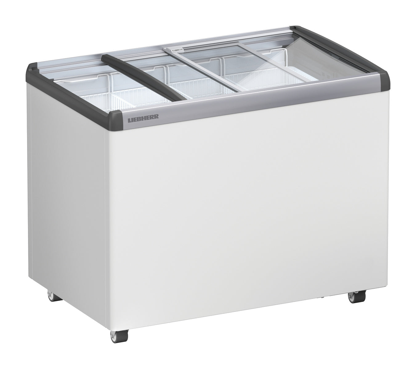 Gefriertruhe (mit Glasschiebedeckel), Stahl und Glas, Weiß, 0,534kW, 230V, 294L, 1045x660x825mm (EFE 3052)