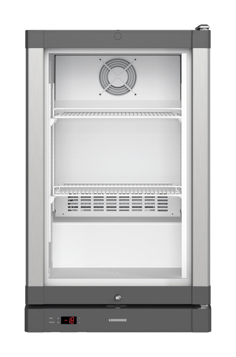 Liebherr Gefriergerät (mit dynamischer Kühlung), Stahl, Silber, 0,017kW, 230V, 93L, 497x549x830mm