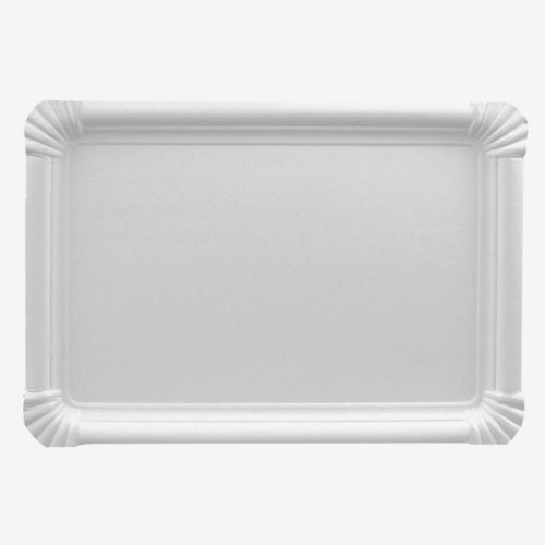 Papstar 2x 250 Teller, Pappe [ff] eckig 18 cm x 26 cm weiss