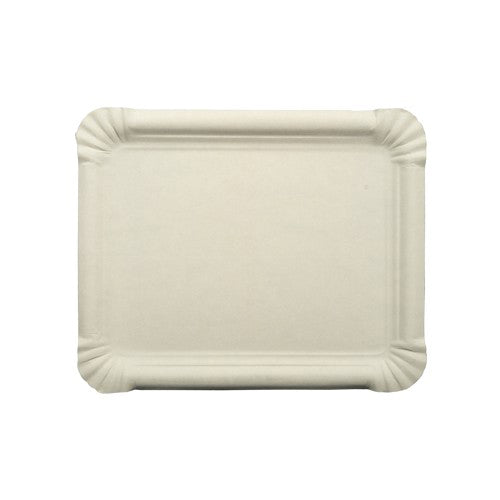 Papstar 2x 250 Teller, Pappe [rc] eckig 16,5 cm x 20 cm weiss